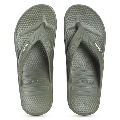 Image of Aqualite AL-1255 Slippers for Men with Comfotable Sole Slip-On Flat Flip Flops, Sliders, Chappal & Comfortable Slipper for Men
