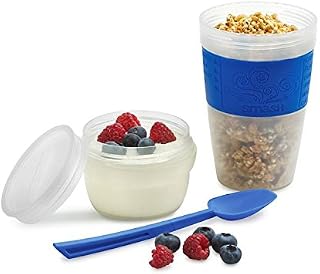 Smash 4315 Nude Food Mover Brekky Cup Mover - Blue/ Clear