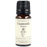 Nikura Roman Chamomile Essential Oil - 10ml | Perfect for Diffusers for Home, Sleep, Aromatherapy, Humidifier, Bath | Great for Self Care, Skin, Stress Relief | Vegan & UK Made