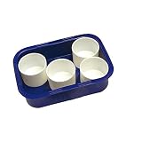 Baker Ross EV657 Plateau pour pots de peinture - Fournitures artistiques créatives pour les projets de bricolage et de peinture des enfants (lot de 6 pots), assortis, 17cm x 12cm