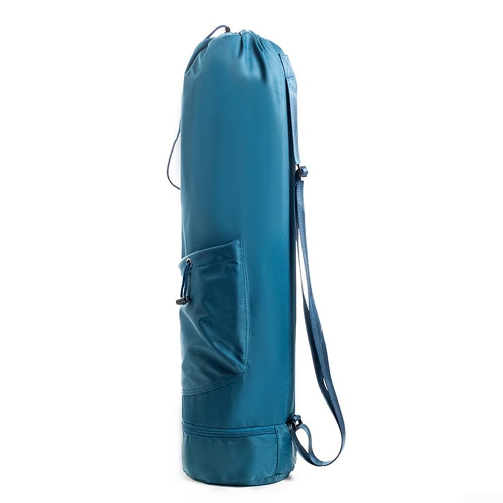 Waterproof Yoga Mat Bag Featuring Adjustable Strap And Water Bottle Holder, Compact And Lightweight Design(Blue)
