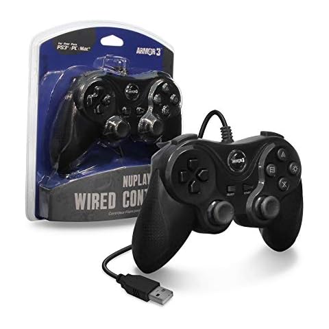 Armor3 "Nuplay" Wired Game Controller for PS3 (Black) Cover