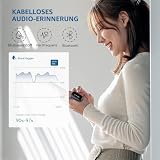 Tragbarer Schlafmonitor Bluetooth, Sauerstoffpegelmonitor mit akustischer Erinnerung am Gerät...