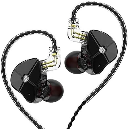 TRN ST1 in Ear Monitors 1DD + 1BA Dual Driver, HiFi Earphones with 1Dynamic and Balanced Armature Drivers Earbuds (No Mic, Black)