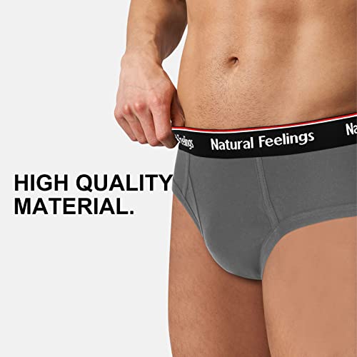 Natural Feelings Mens Underwear Briefs Mens Cotton Briefs for Men Pack with Fly S-XXL2