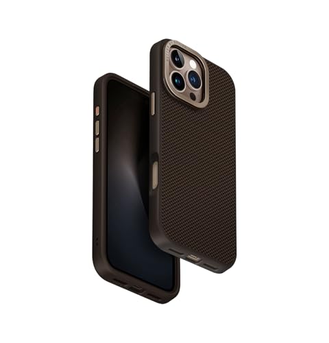 UNIQ HYBRID IPHONE 16 PRO MAGCLICK CHARGING KEVA MAX WITH CAMERA STAND - UMBER (BROWN)