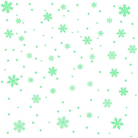 Christmas Stickers, Removable Clear Luminous Snowflake Window Decals DIY Christmas Decorations for Bedroom Living Room Bathroom Kitchen Patio Home Wall Window Door Kids Fun Party Holiday (Static)