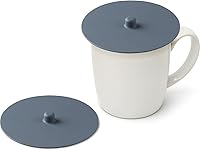 Vista 1 de Carrotez Paquete de 2 tapas de silicona para tazas, fundas de taza de 4.3 pulgadas, tapas de silicona reutilizables para tazas de café y té