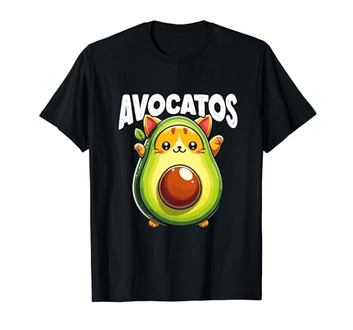 Avogato Avocado Cat Vegan Cat T-Shirt