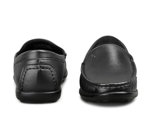 Image of LOUIS STITCH Genuine Leather Formal Shoes for Men | Ultra Lightweight Men's Slip On Solid Formal Loafers | Comfortable for Long Hours | LSPDFLP