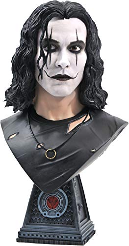 DIAMOND SELECT TOYS The Crow: Eric Draven Legends in 3-Dimensions 1:2 Scale Bust, Multicolor, 10 inches