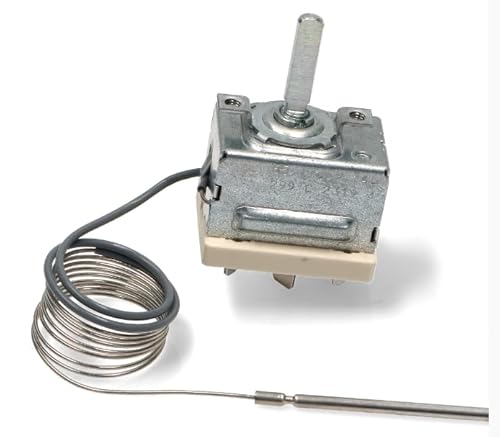 BSSTORE Thermostat für Ofen, Kochfeld, 299 °C, 2 Kontakte, kompatibel mit verschiedenen Modellen, entspricht 8032828