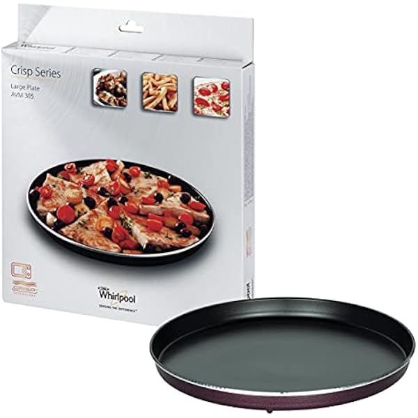 Whirlpool 480131000085 ORYGINALNA płyta Crisp talerz obrotowy 320 mm Ø duża czarna kuchenka mikrofalowa również Bauknecht 481941838353 481931018537 481246678449 481246678428 4801310000000 85 Indesi t