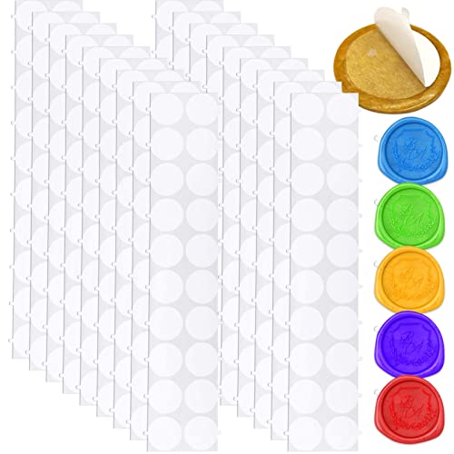 Baborui 400Pcs Glue Dots With Tab For Wax Seal, Adhesive Wax Seal Stickers With Pull Ring, Double Sided Wax Seal Sticky Backing For Wax Seal Stamp Kit, Diy Craft Photo Wall Hanging #TOP26