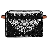 Gothic Skull Black Cubes Storage Baskets,Foldable Storage Box Bin,Waterproof Open Shelves Basket,Kid Toy Clothing Organizer Basket Gifts Empty...