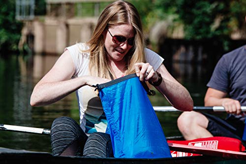 Lifeventure bolsa estanca ligera de 5 litros de capacidad, tela antidesgarro siliconada con costuras totalmente selladas; bolsa estanca ligera para kayak, acampada, senderismo y deportes acuáticos - imagen 4