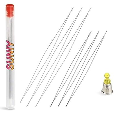 Big Eye Beading Needles Set Pieces with Needle Bahrain Ubuy