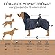 FLUFFINO Hundebademantel Dunkelblau Gr. L | Soft, saugstark, waschbar, schnell trocknend | Tierhandtuch + Klettverschluss | Badetuch für große Hunde | Haustierzubehör