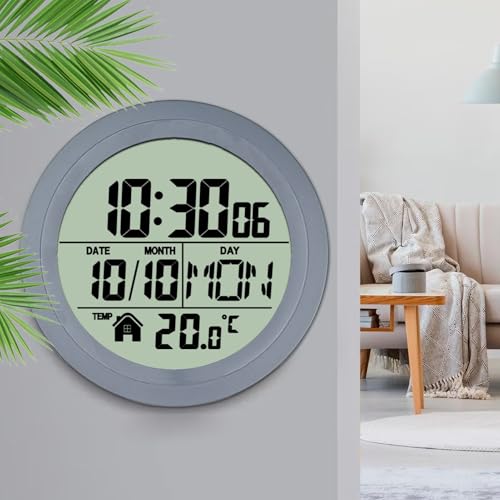 Reloj de baño digital impermeable para controlar el tiempo con humedad 8