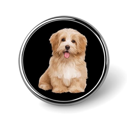 ピン 水彩画 犬 金属ピン ブローチ 丸い 徽章 メンズ レディース ボタンブローチ 缶 合金製 人気 かわいい アクセサリー ネクタイピン 帽子 バックパック バッグ DIY 飾り ギフト 贈り物 男女兼用