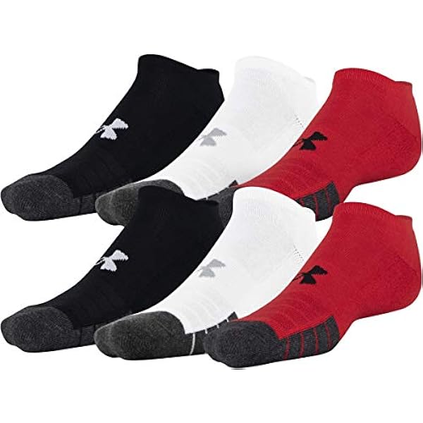 Under Armour Performance Tech No Show Socks, Multipairs uniseks-volwassene Sokken (6-Pack)