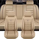 WQIUTT 9 Piezas Cuero Coche Juegos Cubreasientos para BMW X3 2005-2017,5 Plazas Fundas Asiento Impermeables Transpirabilidad Interior Accesorios,A