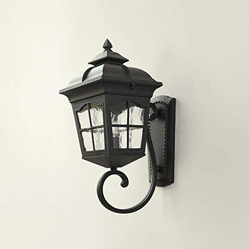 JORAsa Victoria Exterior Wall Lantern Lamp Black Metal Outdoor Fixtures Waterproof Wall Mounted Porch Lights Edison Industrial E27 Outside House Sconce Lighting for Garage Doorway Garden steampunk buy now online
