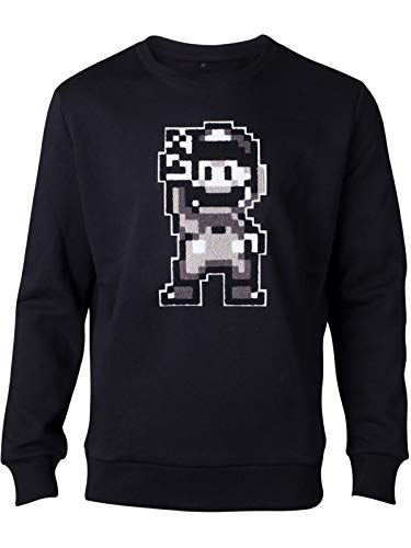 SUPER MARIO Sweatshirt Nintendo - 16bit Mario Peace Men's Sweatshirt Black-M