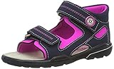 Mädchen Minilette -M RICOSTA Mädchen Manti Geschlossene Sandalen, Blau (Nautic/Neonpink 335), 25 EU