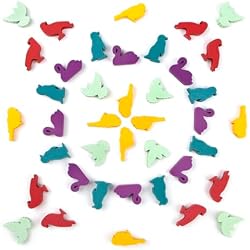 TowerRex Birds Tokens for Wingspan Board Game, Wooden Bird Meeples Compatible with Wingspan, Accessories Upgrade
