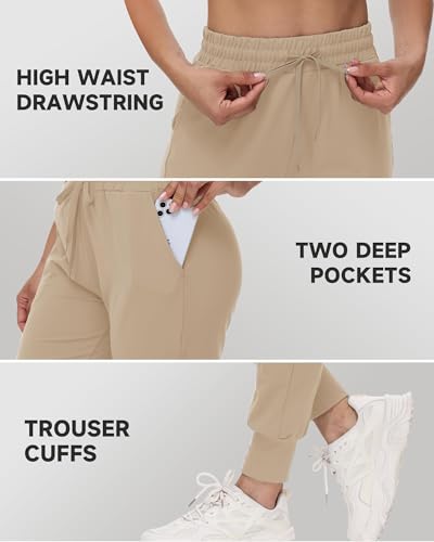 GAYHAY Joggers for Women with Pockets - Womens Sweatpants Lightweight Yoga Lounge Pants for Athletic Workout Gym Running