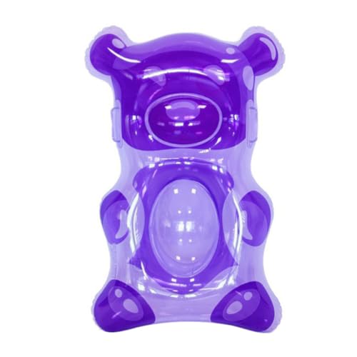 Pool Float Body Board for Youth Shallow Water Play, Bear Shaped PVC Inflatable Board with Side Grip Areas for Pool Days Inflatable Swim Youth Float Bear Shape Water Play Shallow Beach Body Side Grip - Image 6