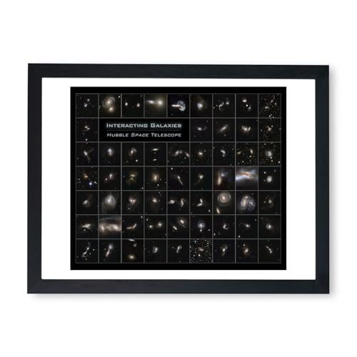 Poster Hubble Interacting Galaxies Spiffing Prints, le cadeau grand format idéal