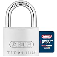 ABUS Vorhängeschloss Titalium 64TI/40 - 4er Set, gleichschließend - Kellerschloss mit Schlosskörper aus Spezial-Aluminium - gehärteter Stahlbügel - ABUS-Sicherheitslevel 5 – Ansicht 1