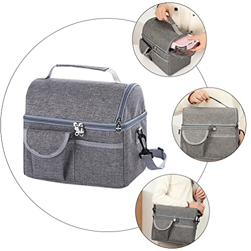 HEMOTON Lancheira térmica térmica de 1 peça, grande, à prova de vazamento, macia, portátil, com alça