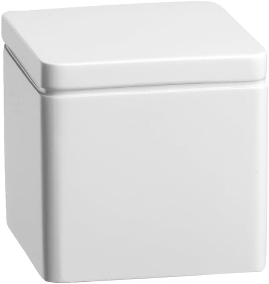Kraftware Malibu Waste Basket, White, Contemporary Garbage Can For Office, Study, Bathroom, Home Bedroom, MADE IN U.S.A.