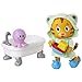 Daniel Tiger's Neighborhood Bath Time Daniel Tiger Figure is 7" Tall - Articulated Neck, Arms & Legs, Comes with Cute Frog Robe & Tigey-Shaped Slippers