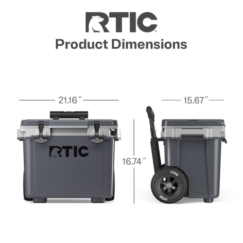 Image of RTIC 22 QT Ultra-Light Wheeled Cooler with Handle