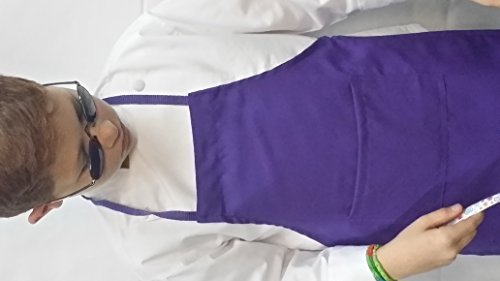 Lot of 25 Purple Chefskin Lightweight Apron Kids Children 2-7 Yr 15x21 Fabric by CHEFSKIN