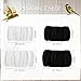 Xorim 4 PCS Bird Cage Cover, Universal Bird Cage Seed Catcher, Adjustable Elastic Band Stretchy Skirts Mesh Cover, Reusable for Round and Square Cages (M, XL, Black, White)
