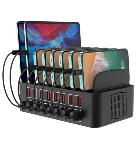 Qvouaw Multi Charging Station,150W 3.5A 16-Port USB Charger