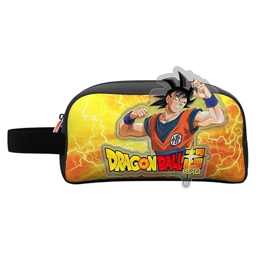CYPBRANDS Dragon Ball, Neceser, Bolsa de Aseo, Baño, Viaje, Lonchera, Bolsa merienda, Multicolor, Producto Oficial