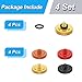 4Pack Camear Soft Shutter Button Metal Brass Knurled Camera Shutter Release Button (Multi-Colors)