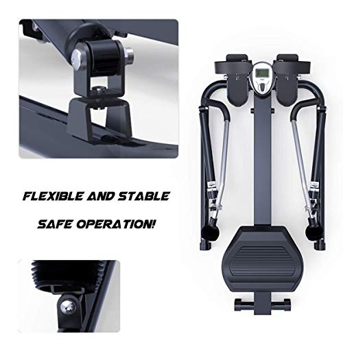 Image of Foldable Rowing Machines Hydraulic Rower Trainer Indoor Rowing Device Mute Easy to Store Home Fitness Machine Hd Data Display Maximum Load 120Kg Suitable for Home Fitness Exercise
