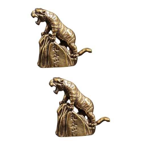 Décor de tigre en laiton FCXDMY, coffret cadeau de 6 pièces pour les passionnés