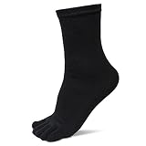 BaoDan 5 Paare Baumwolle Herrensoken Sport Komfortabel Laufen Separate Zehensocken Elastische Kurze Sommer Socken Dunkelblau