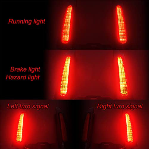 Conjunto De Luzes Traseiras Para Pára-choque Traseiro De Motocicleta Led Para Harley Touring 2009-20