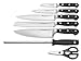 Wüsthof Classic 7-Piece Knife Block Set, Black, 26 x 9 x 21 cm