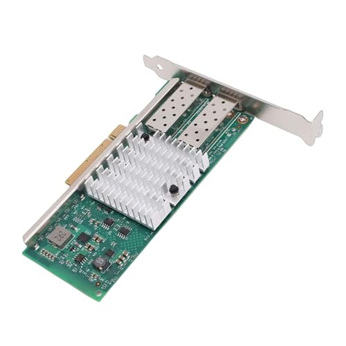 Tarjeta de Red de Fibra Óptica Gugxiom PCIe X8 10GB, con Chip 82599, Controlador de Puerto Dual SFP Plus, Adaptador Ethernet PCI Express, NIC 10Gbps para Servidor Linux VMware miniatura 3