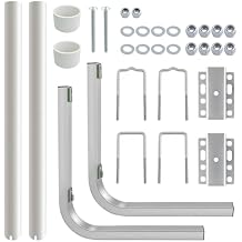 40 316L Stainless Steel Trailer Post Guide on Anti seawater Corrosion Boat Trailer Guide-ons-40 2*UPVC Tube Trailer Guide Bars with Cushioned Rubber pad